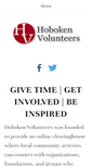 Mobile Screenshot of hobokenvolunteers.com