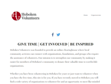 Tablet Screenshot of hobokenvolunteers.com